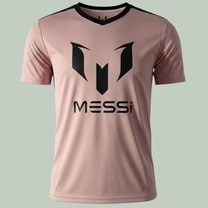 Messi‎ Collection Inter Miami Inspired Pink Soccer Jersey Shirt Size XL TG EG 10